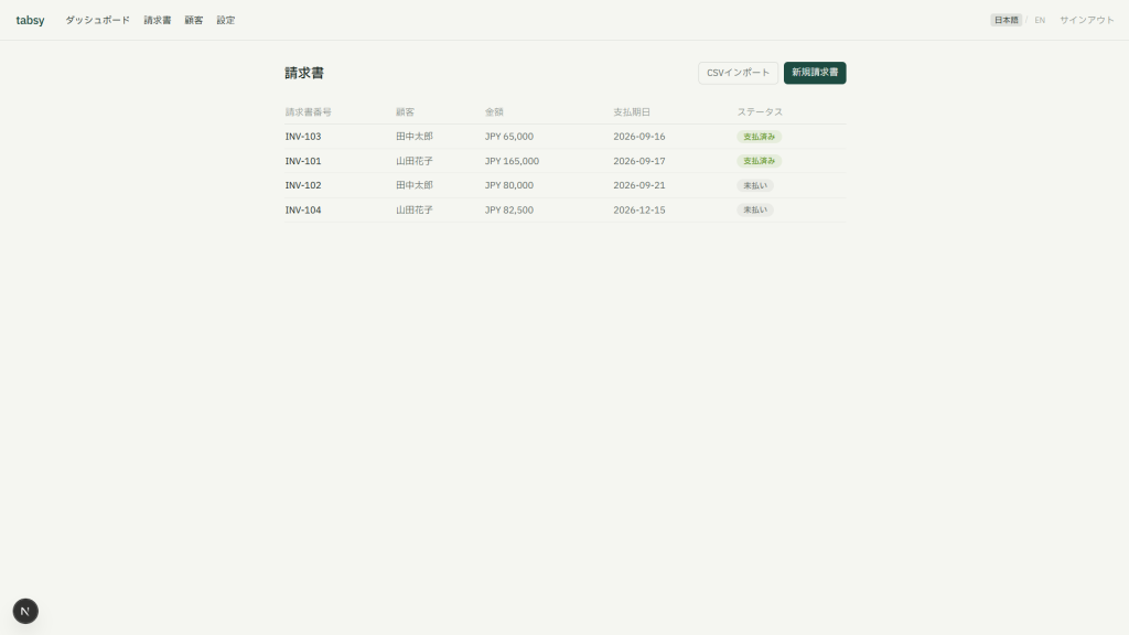 Invoice List
